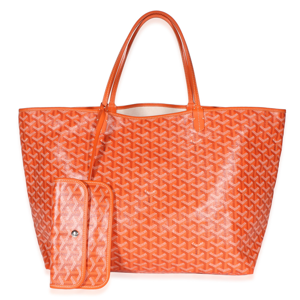 Goyard Orange Goyardine Canvas Saint Louis GM